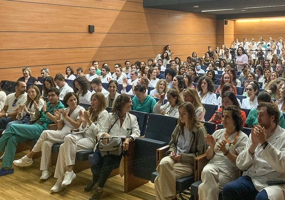 Acto de despedida a los MIR celebrado el pasado martes en Valdecilla.