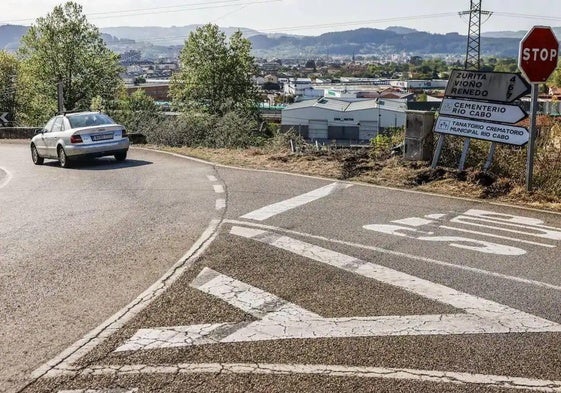 Cruce en el que se produjo el accidente.