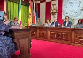 Los concejales en el pleno celebrado este jueves en Camargo.