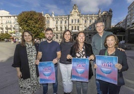 Almudena Díaz, Eduardo García, Mamen Campo, Noemí Méndez, Juan Carlos Fernández y María Gómez.