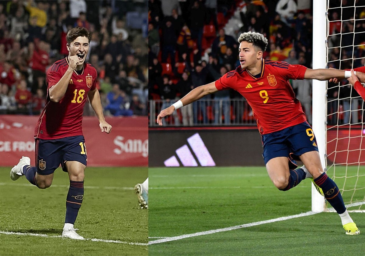 Los cántabros Pablo Torre y Mateo Joseph, en anteriores convocatorias con la selección española