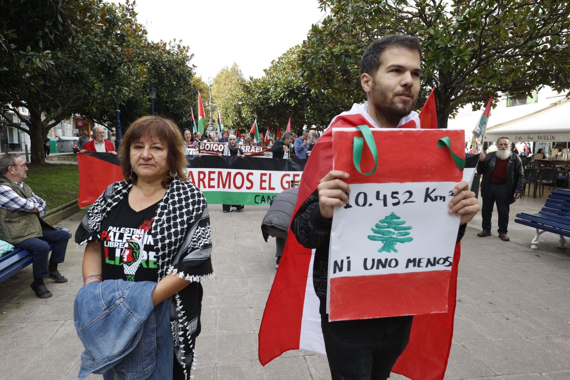 Muchos ciudadanos también han mostrado su apoyo a Líbano.