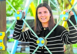 Marta Castillo, campeona regional y de España, en su localidad de origen, Los Corrales de Buelna.