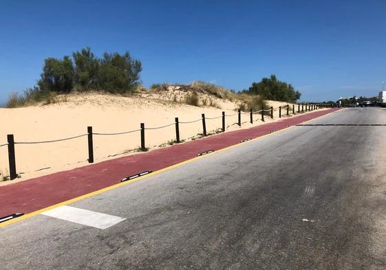 Cierre dunas de la playa de Ris, en Noja.