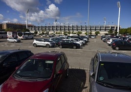 El aparcamiento actual de El Sardinero, junto a los Campos de Sport.