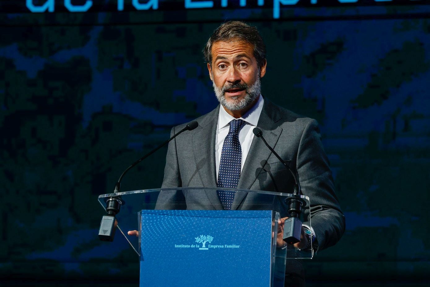 Juanjo Cano, presidente de KPMG en España durante la presentación 'Las oportunidades de la inteligencia artificial'.