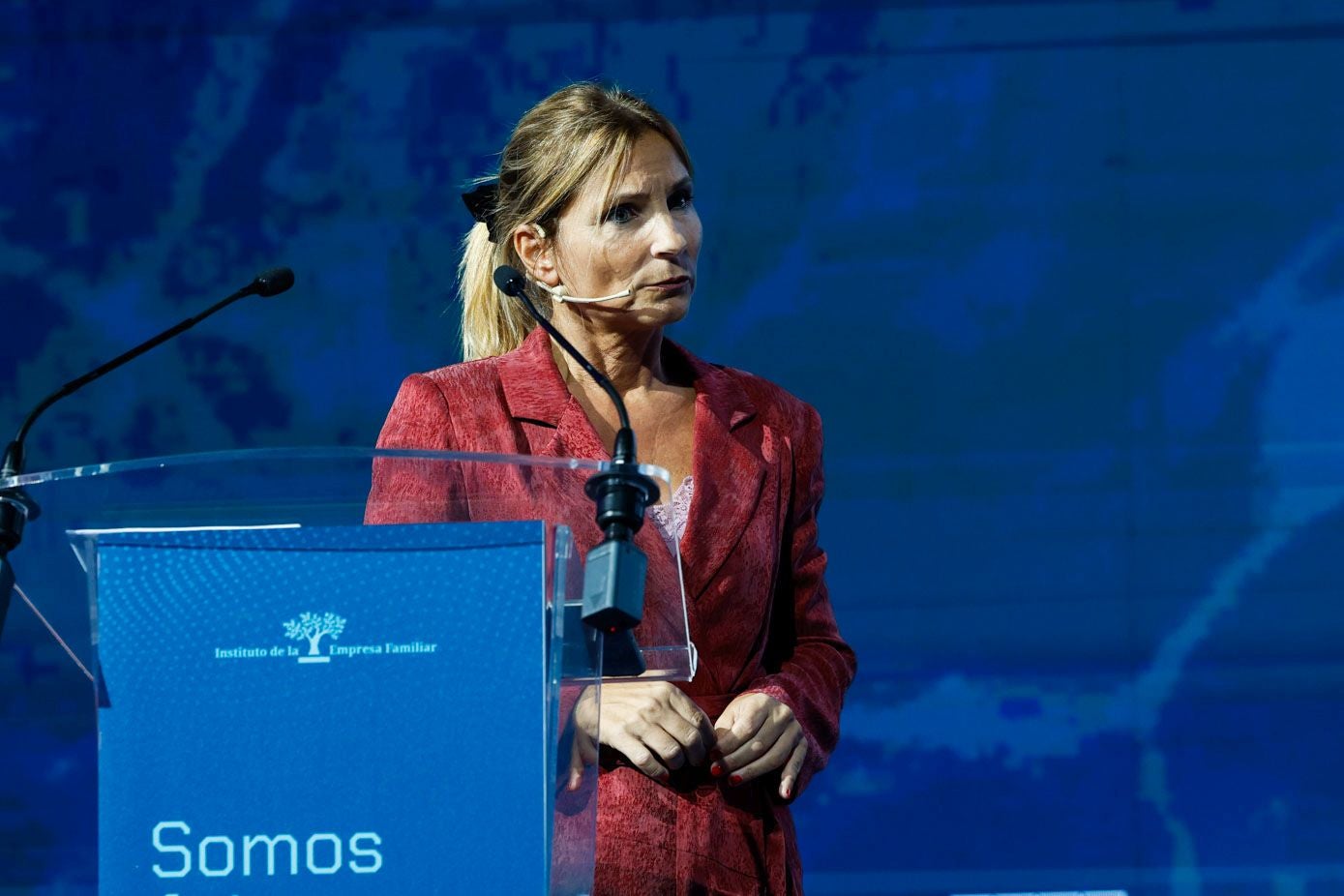 Isabel del Sol, coordinadora en el IEF de la Red de Cátedras de Empresa Familiar durante la presentación de 'El perfil de la empresa Familiar: informe de 2024'.