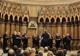 A Capella durante uno de sus últimos conciertos en Comillas.