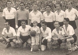 Alineación del Racing de la temporada 1949-50.