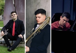 Marco Cubillas (trompeta), Víctor Álvarez (Trombón) y Héctor Sanz Castillo (piano).