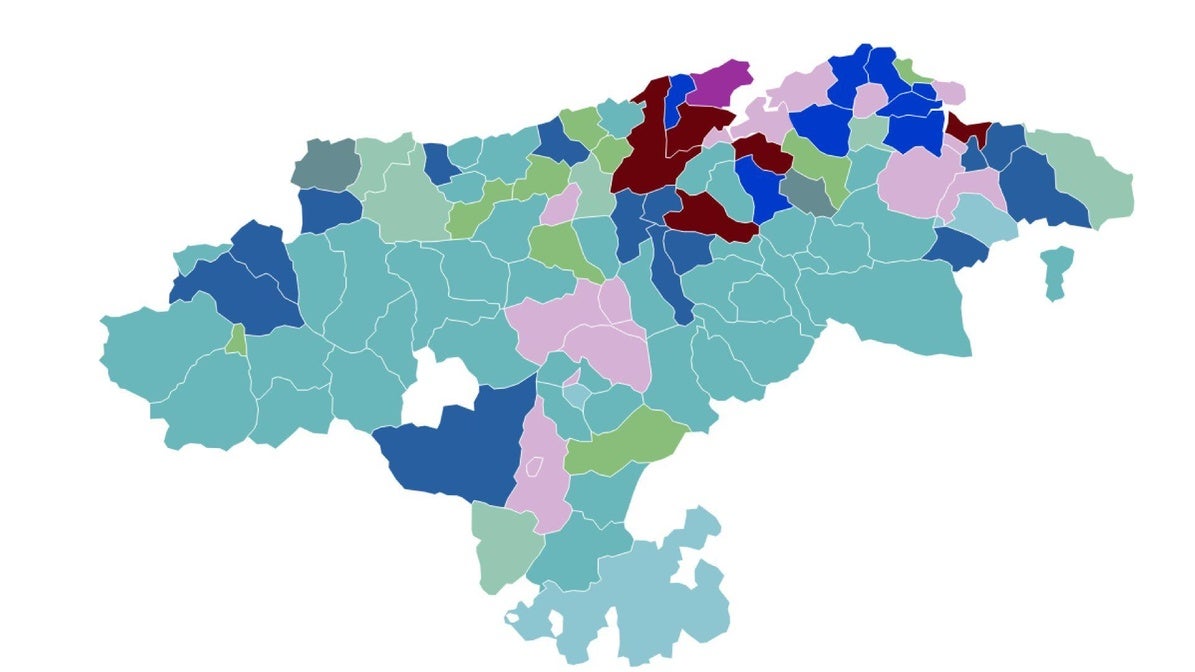 Gráfico por municipios que indica la recaudación por residuos en 2022.