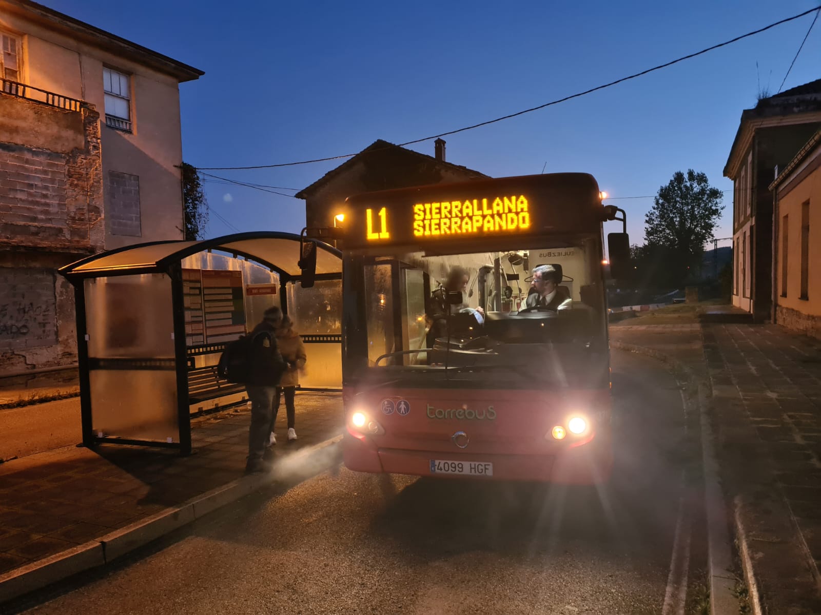 En Torrelavega, el servicio de Torrebus a primera hora de la mañana ha funcionado sin incidencias.