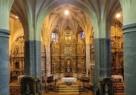 Interior de la iglesia de Santa María de la Asunción en Novales.