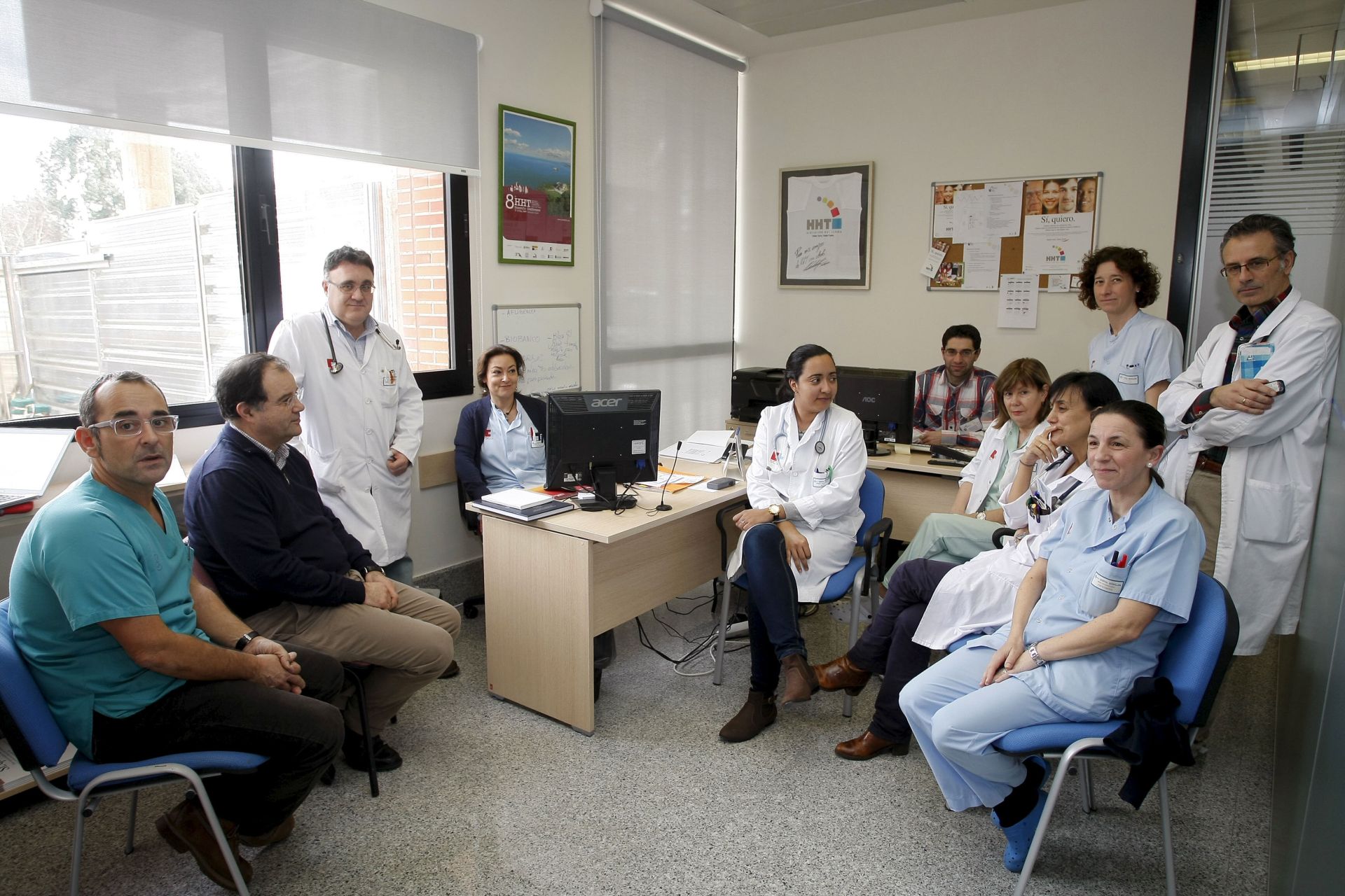 La Unidad de Telangiectasia Hemorrágica del Hospital Sierrallana, en el año 2014.