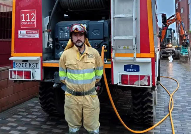 El coordinador de bomberos forestales, Sergio García.