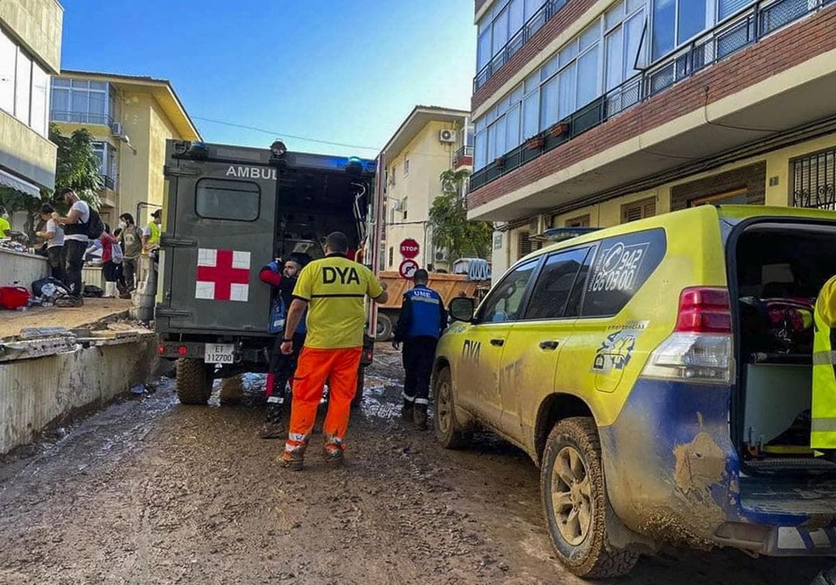 Miembros de DYA desplazados a Valencia.