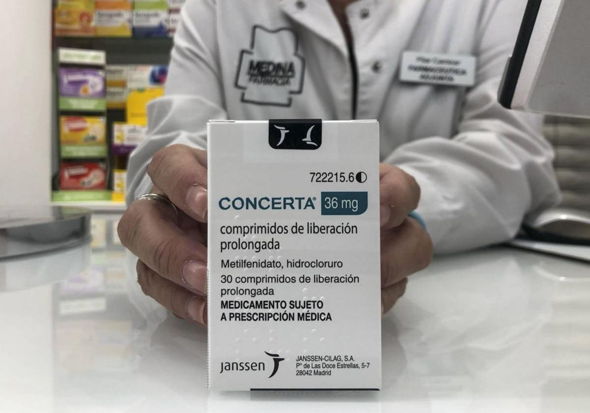 El fármaco Concerta, uno de los que falta stock en las farmacias.