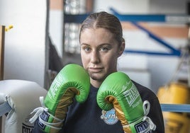 Marian Herrería posa en el Gimnasio Rasilla mientras ultima la preparación.