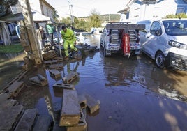 Imagen de una inundación provocada por el río Pas.