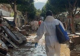 Enfermera cántabra en los pueblos más afectados por la DANA.