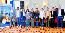 Encuentro entre representantes del sector sociosanitario; Zumela Gancedo, concejala; y Núria Danés, directora del Área de Inclusión de la Fundación ''la Caixa''.