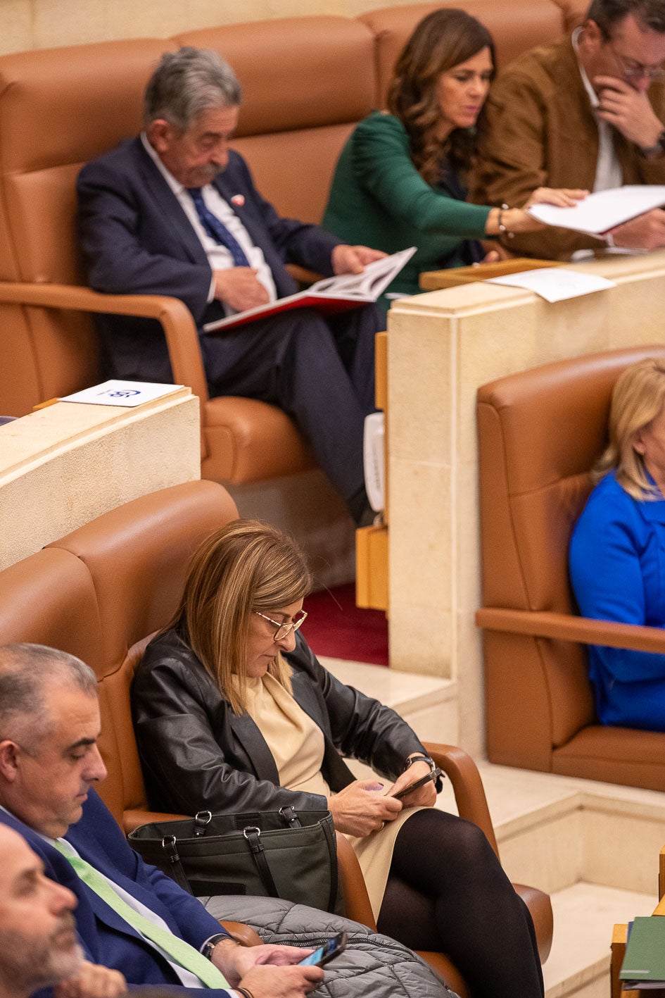 Revilla no tomó la palabra, algo ya habitual en los plenos del Parlamento.