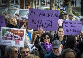 Manifestación del 25N en Santander el año pasado.