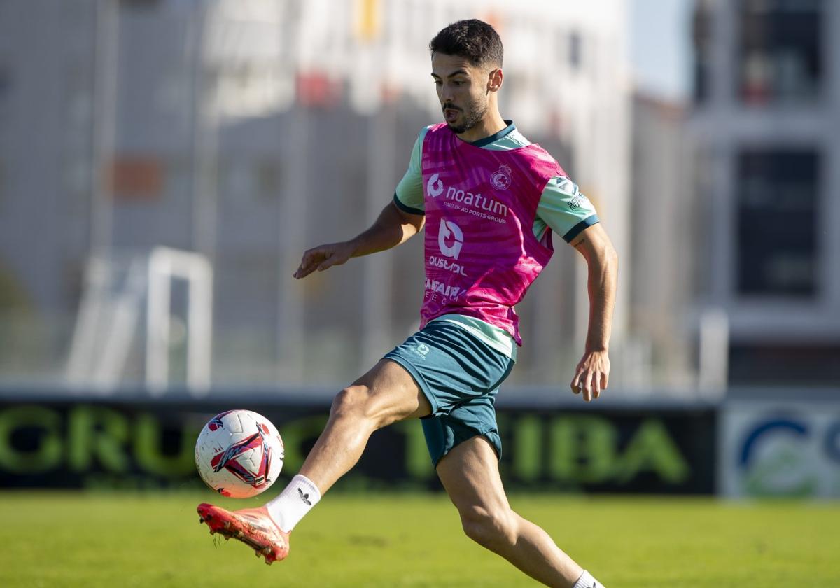 Andrés Martín, durante una sesión en La Albericia.