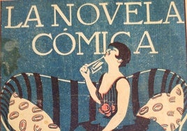 Portada del libreto de la zarzuela 'El amor que huye', original de Julio Pardo, estrenada en Madrid, en el Teatro de la Gran Vía, el 28 de marzo de 1911.