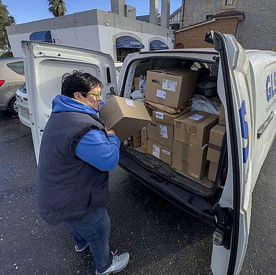 Una mañana de reparto con Yolanda