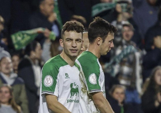 Íñigo Vicente, el miércolesfrente al Sporting en elpartido de su centenario.