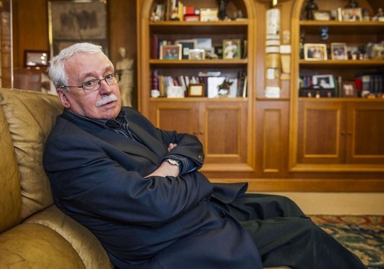 Joaquín Leguina, en Santander, en una fotografía de 2019.