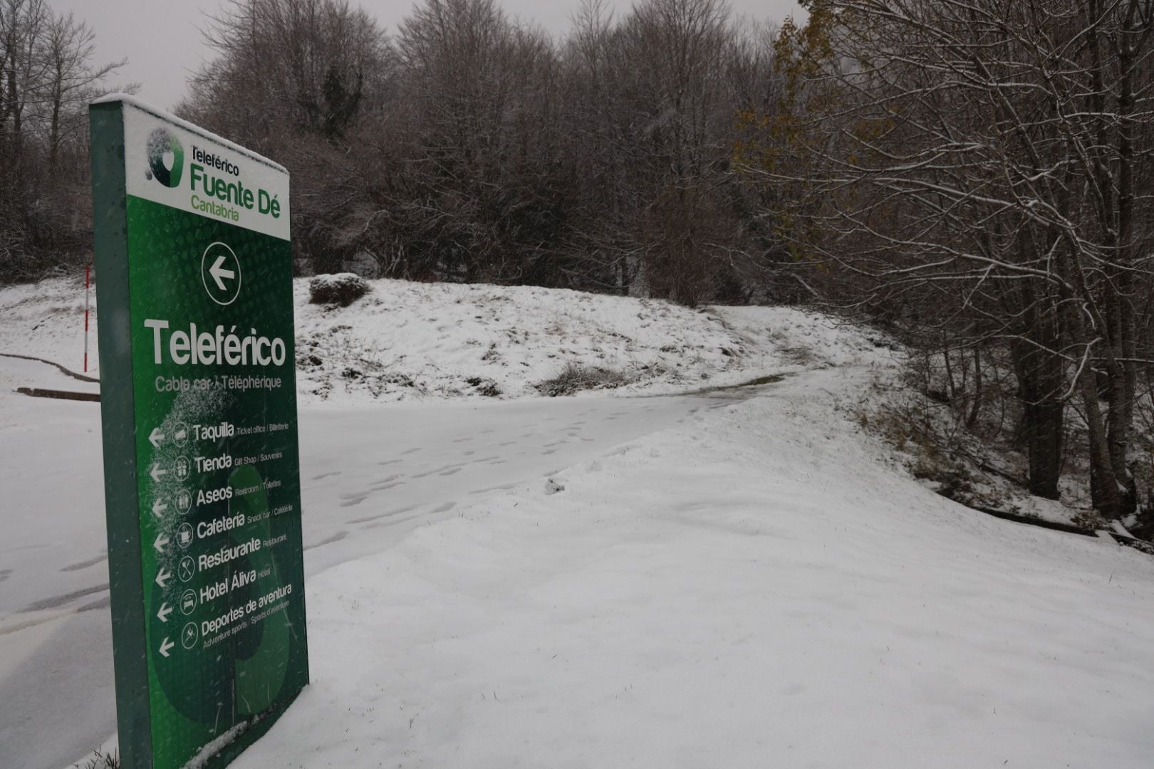 Acceso al teleférico de Fuente Dé.