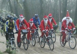 El Astillero se llenará de Papás Noel en bici