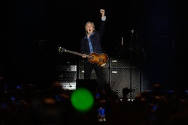 Paul McCartney en el primero de sus dos conciertos en Madrid