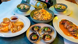 Menú fusión para dos personas de 6 pases con bebida y café incluido por 29,90€