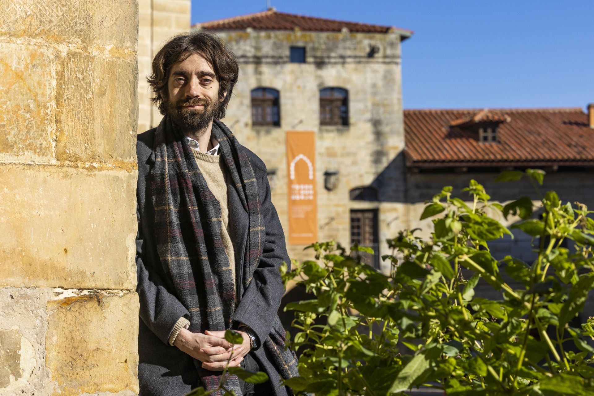 Juan Gómez Bárcena, en Santillana del Mar, en una de sus últimas visitas a Cantabria.