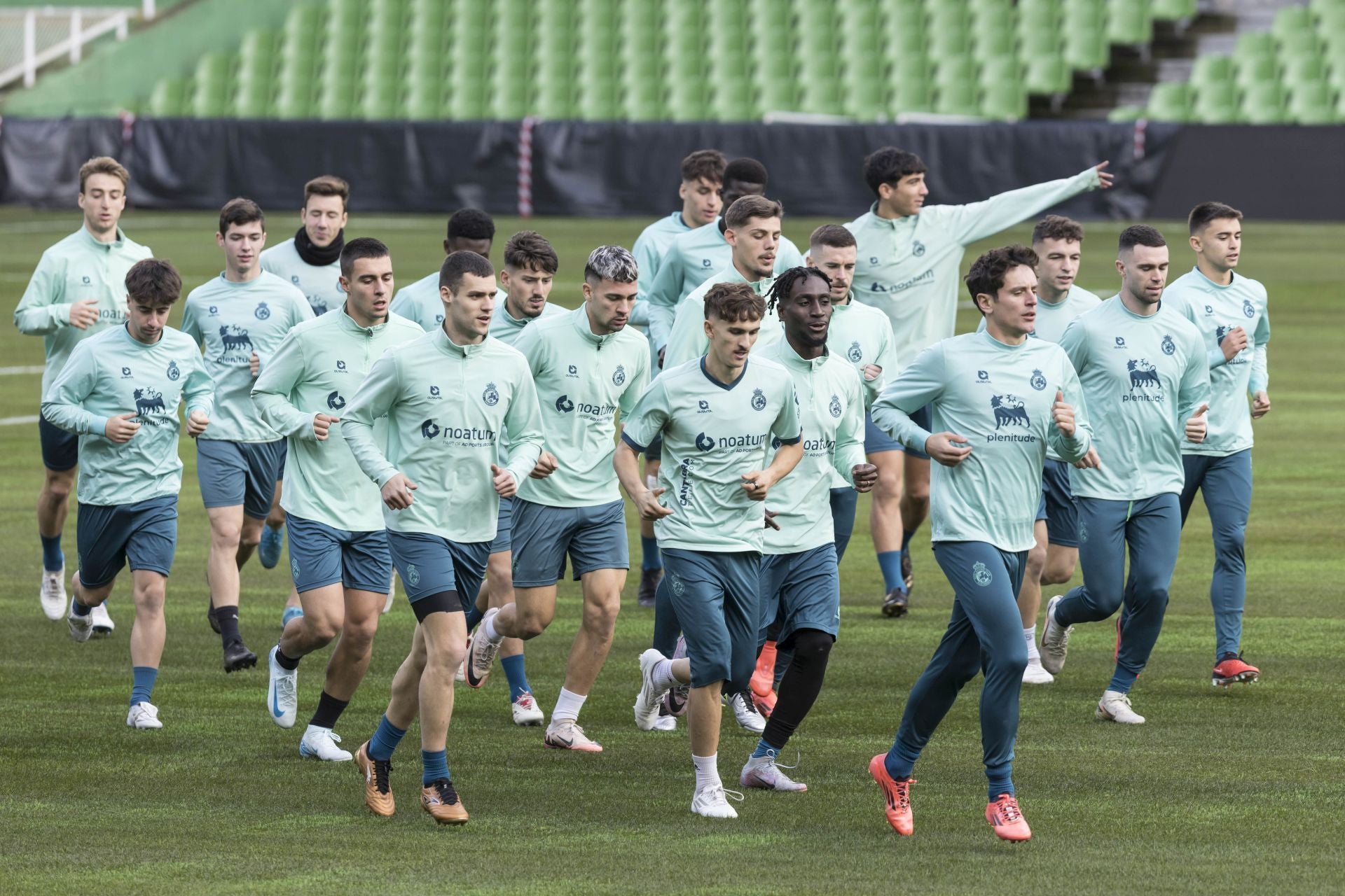 El entrenamiento del Racing, en imágenes