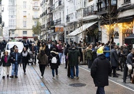 La calle Peña Herbosa, a las 16.00 horas.