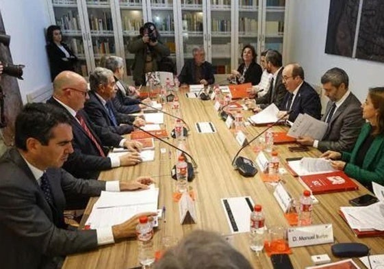 Imagen de la última reunión del órgano rector de Altamira, que tuvo lugar en enero de 2023.