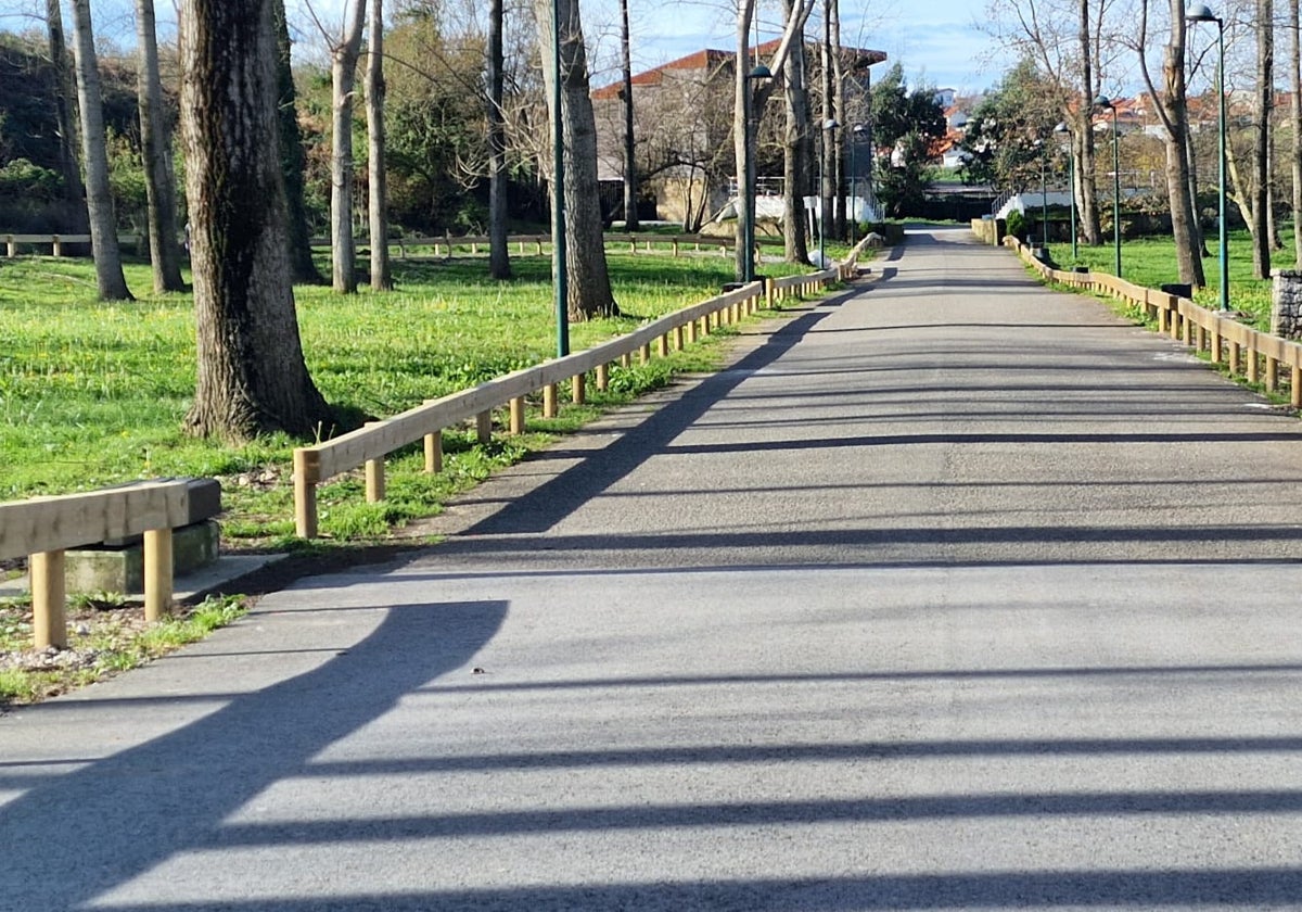 Resultado de la colocación de vallas en el parque de El Espadañal.