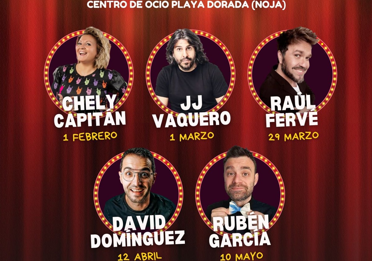 Cartel de la nueva edición 'Noches de humor en Noja'.