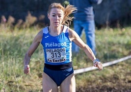 Irene Pelayo, ya en solitario en el Parque del Riego.