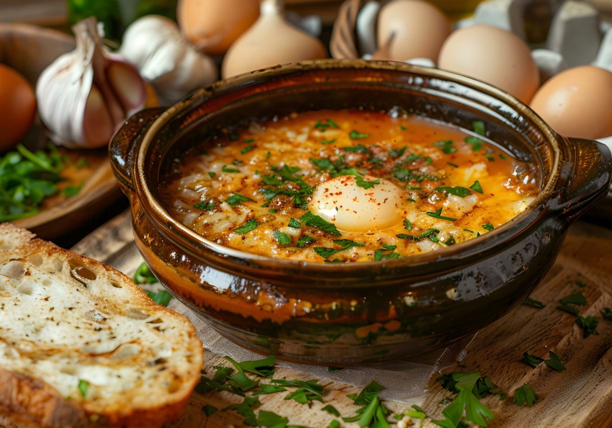 La sopa de ajo castellana es una receta humilde y tradicional que se elabora de manera similar en toda España.