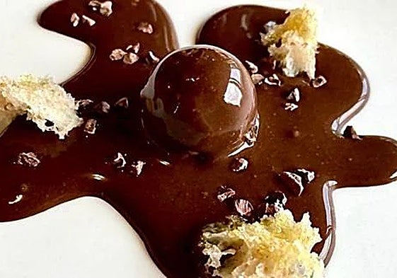 Cascarilla de chocolate.