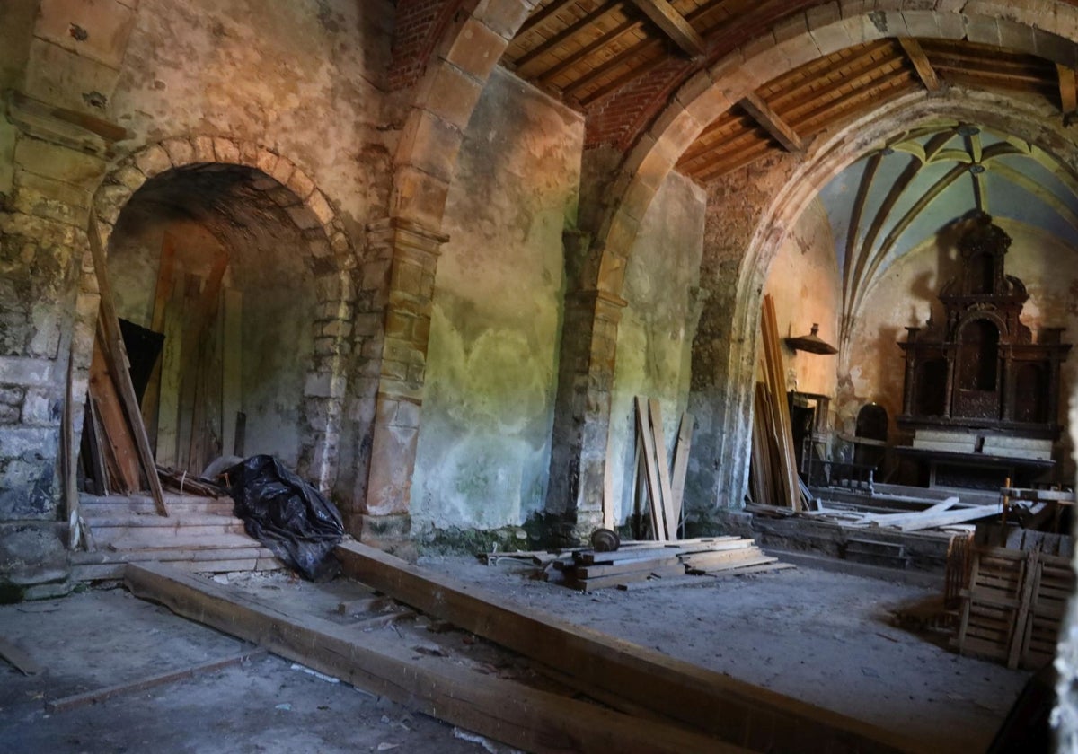 Estado en el que se encuentra el interior del templo.