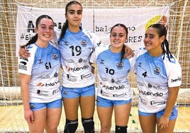 Zaira Calva, Paula Santos, Berta Álvarez y KeilaFernández.