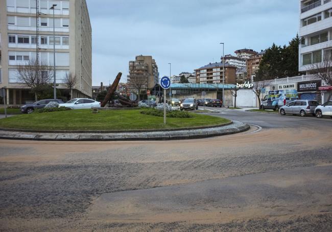 Rotonda de la Avenida Manuel García Lago, en El Sardinero