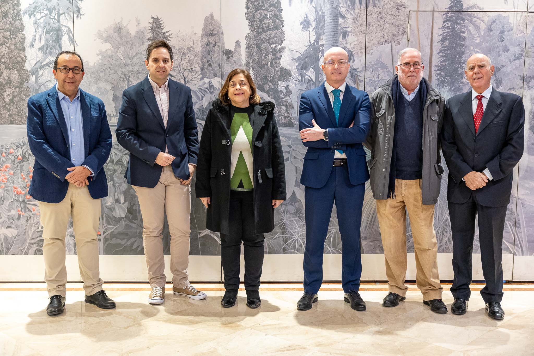 Carlos Fernández, Pablo Arce, Mercedes Martínez, José Marcos Fernández, Ramón Ruiz y José Villaverde.