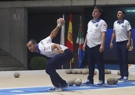 El equipo de La Rasilla, durante un partido de la pasada temporada, en la que acabó séptimo en Liga.